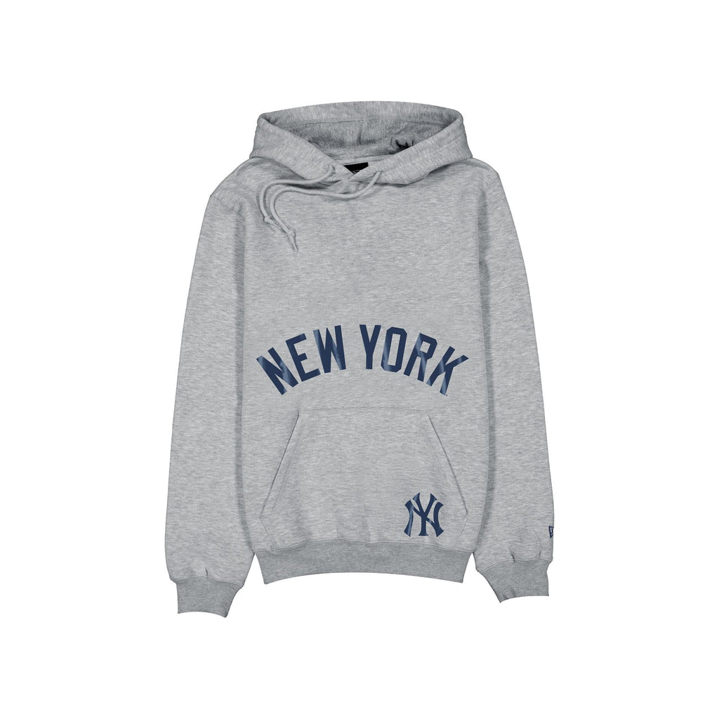 New Era New York Yankees Game Day heather grey hoodie - front