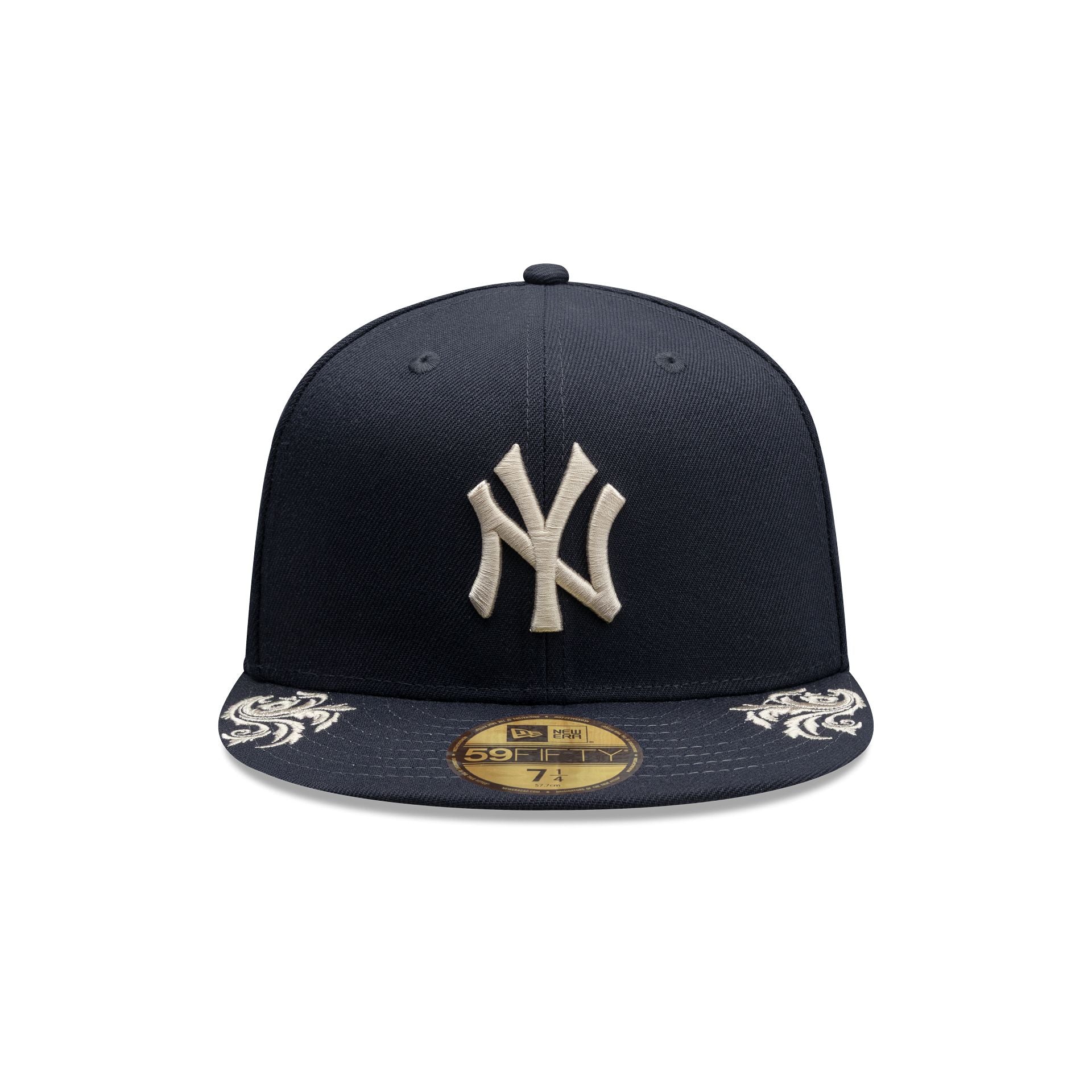 New Era New York Yankees Scripted 59FIFTY Fitted Hat - front