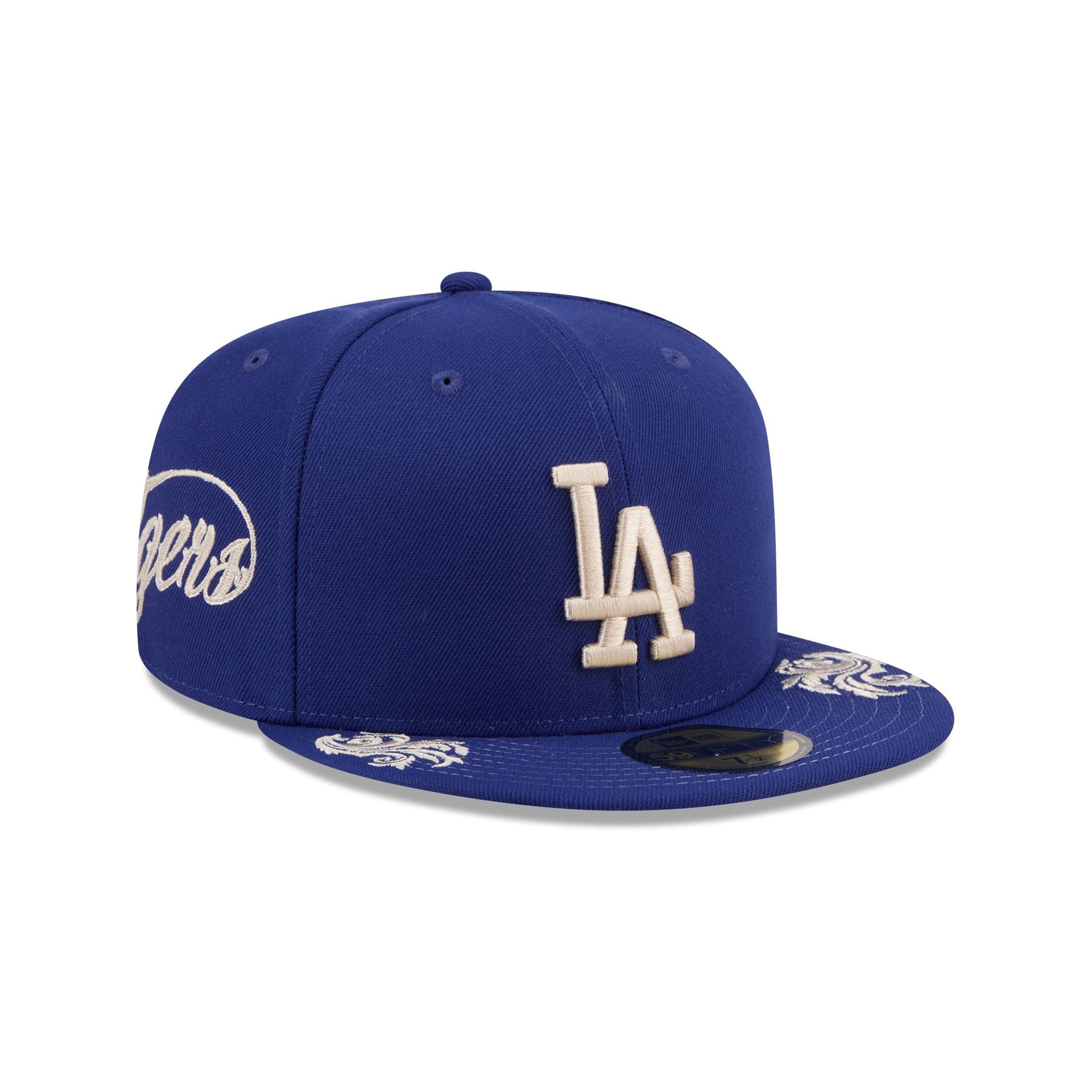 New Era Los Angeles Dodgers Scripted 59FIFTY Fitted Hat - angle