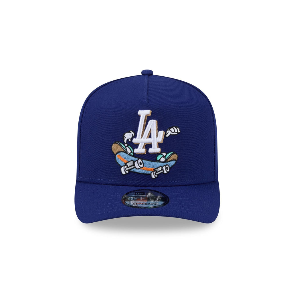 New Era Los Angeles Dodgers Cartoon A-Frame 9FIFTY Snapback Hat - front