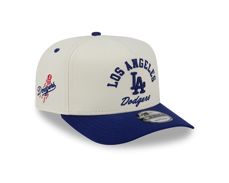 New Era Los Angeles Dodgers Arched Chrome White 9FIFTY A-Frame Snapback