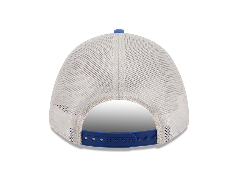 New Era New York Mets Frayed M-Crown A-Frame 9FORTY Trucker Adjustable Hat