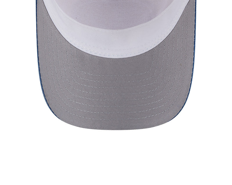 New Era Los Angeles Dodgers Frayed M-Crown A-Frame 9FORTY Trucker Adjustable Hat