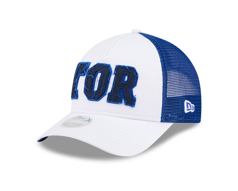 New Era Women's Toronto Blue Jays Optic White Felt Logo 9FORTY M-Crown A-Frame Trucker Hat (Copy)