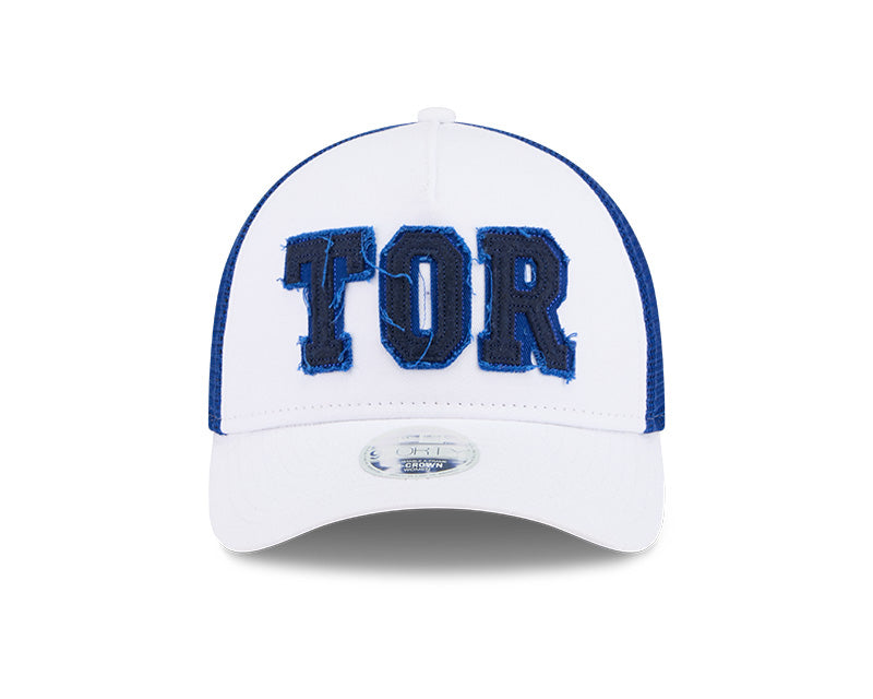 New Era Women's Toronto Blue Jays Optic White Felt Logo 9FORTY M-Crown A-Frame Trucker Hat (Copy)