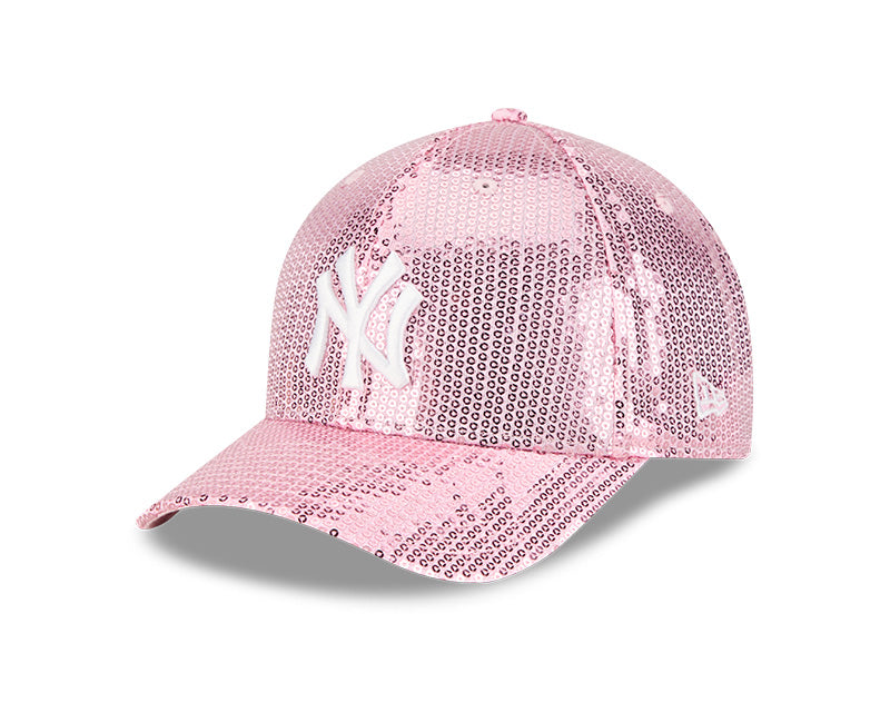 New Era Women's New York Yankees Sequin Pink 9FORTY M-Crown Snapback