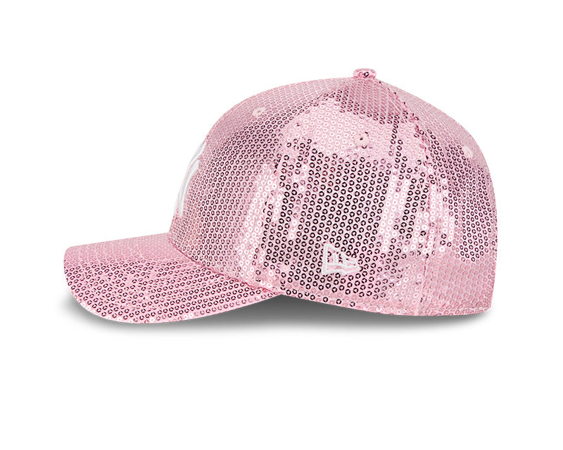 New Era Women's New York Yankees Sequin Pink 9FORTY M-Crown Snapback