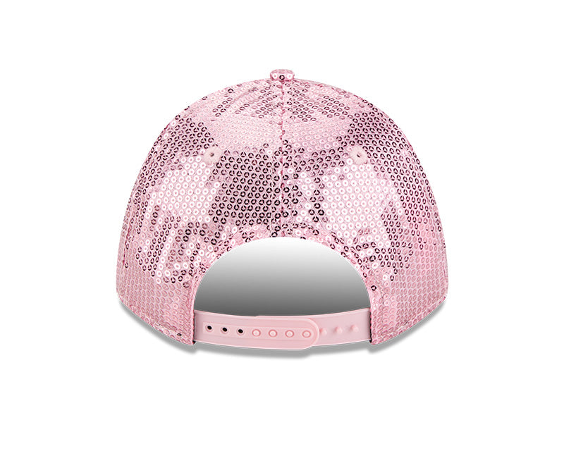 New Era Women's New York Yankees Sequin Pink 9FORTY M-Crown Snapback