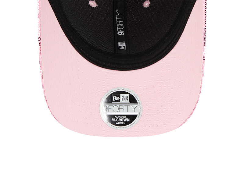 New Era Women's New York Yankees Sequin Pink 9FORTY M-Crown Snapback