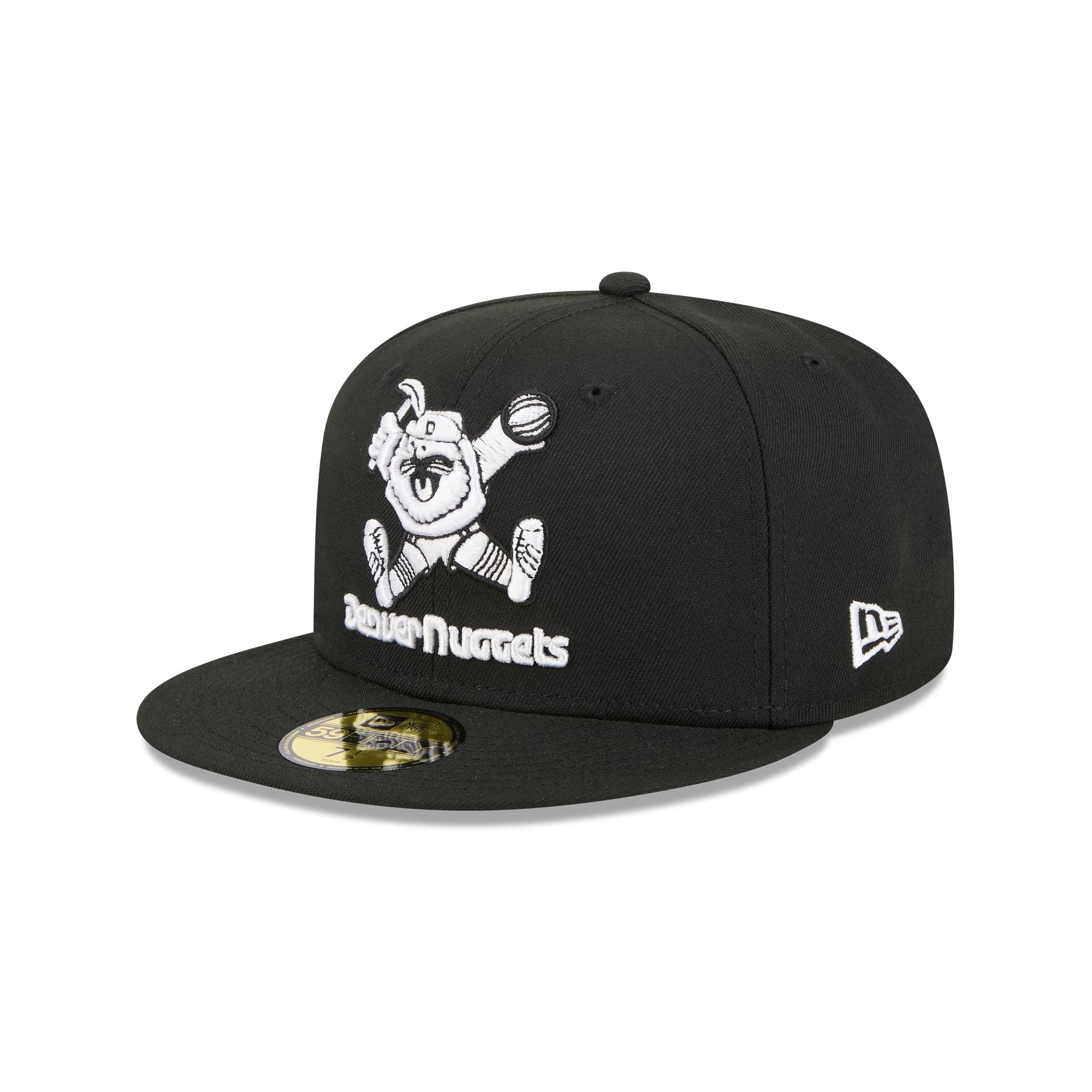 New Era Denver Nuggets Hardwood Classics Black 59FIFTY Fitted Hat
