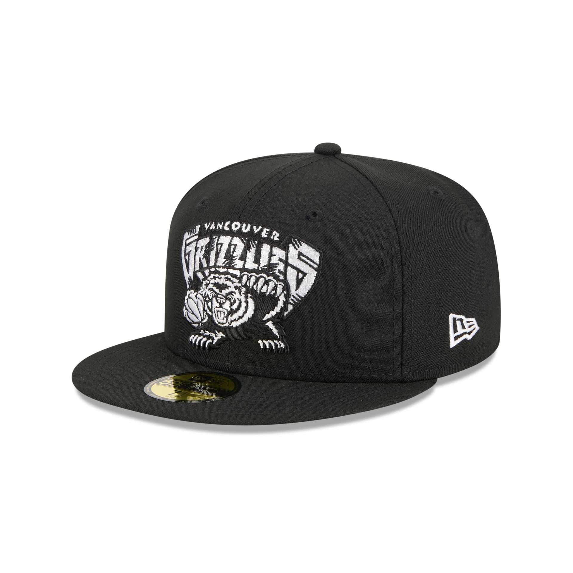 New Era Vancouver Grizzlies Hardwood Classics Black 59FIFTY Fitted Hat