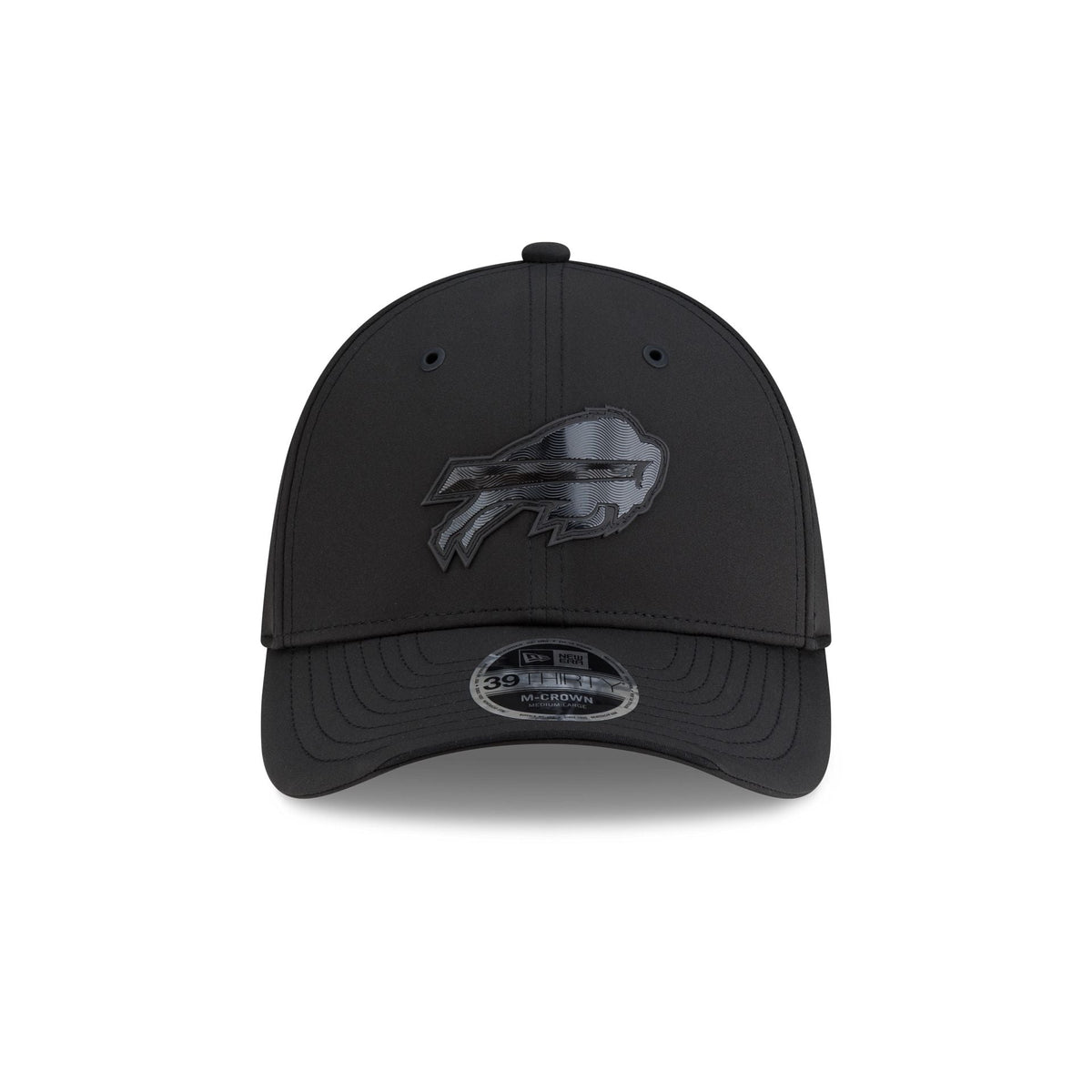 New Era Buffalo Bills 2026 Sideline 39THIRTY M-Crown stretch fit hat black front