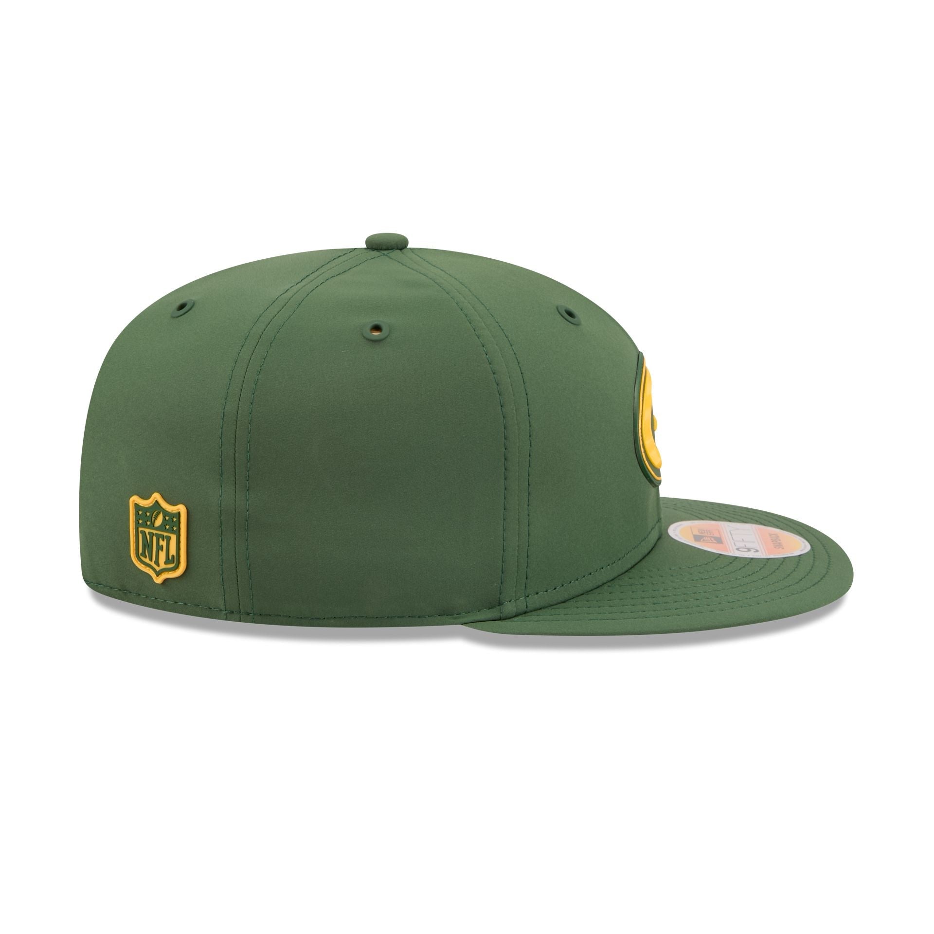 New Era Green Bay Packers 2026 Sideline 9FIFTY Snapback Hat - right side
