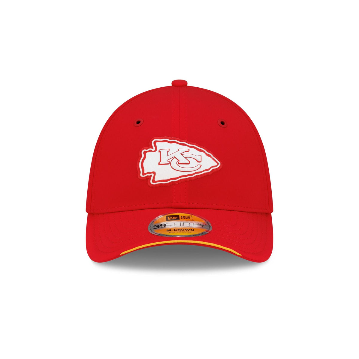 New Era Kansas City Chiefs 2026 Sideline 39THIRTY M-Crown stretch fit hat front