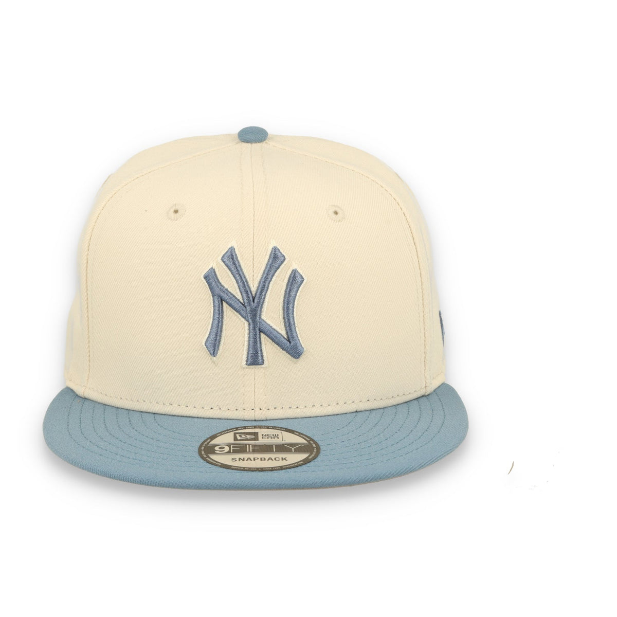 New Era New York Yankees Two-Tone Colour Pack 9FIFTY snapback hat faded blue light cream front