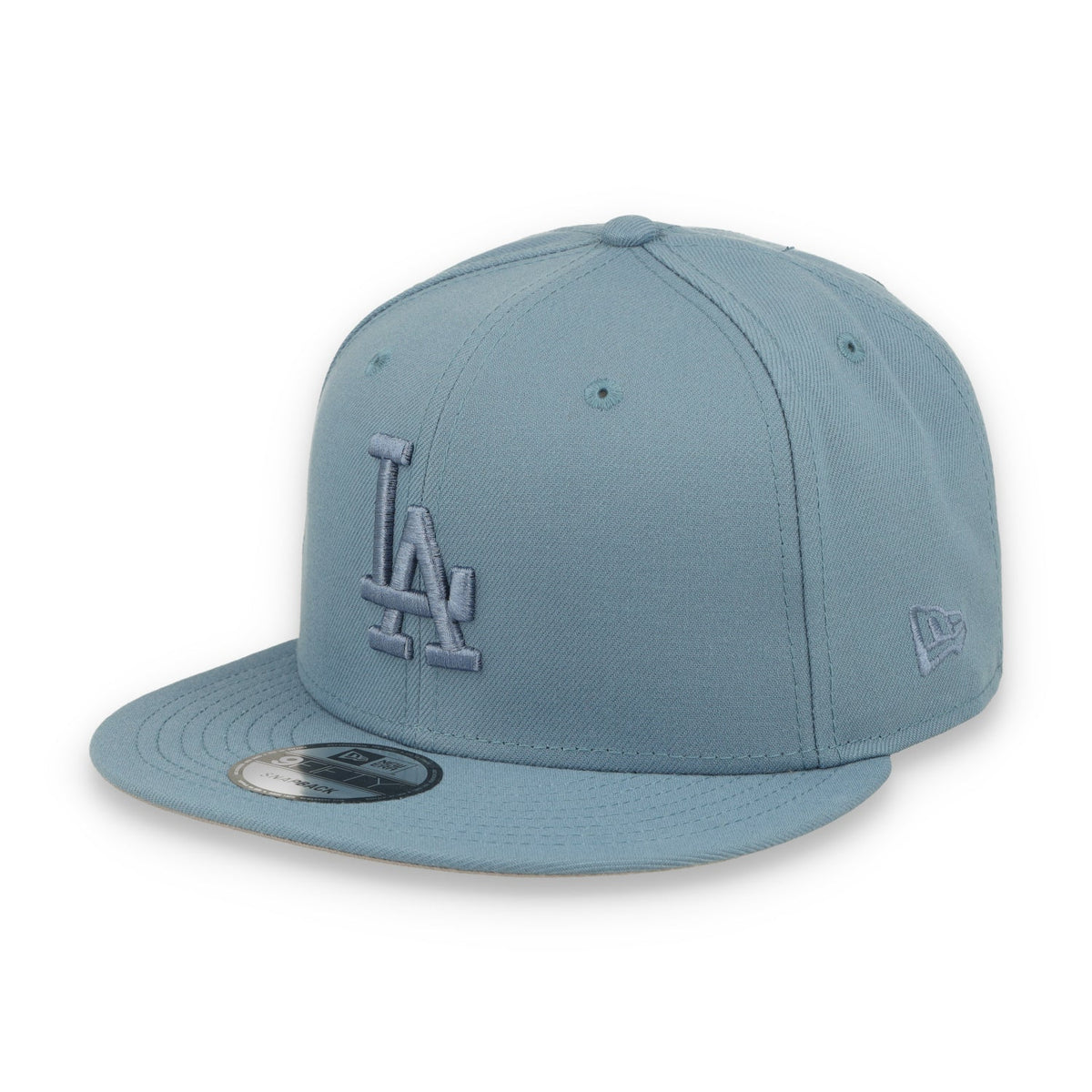 New Era Los Angeles Dodgers Colour Pack 9FIFTY snapback hat faded blue three-quarter right