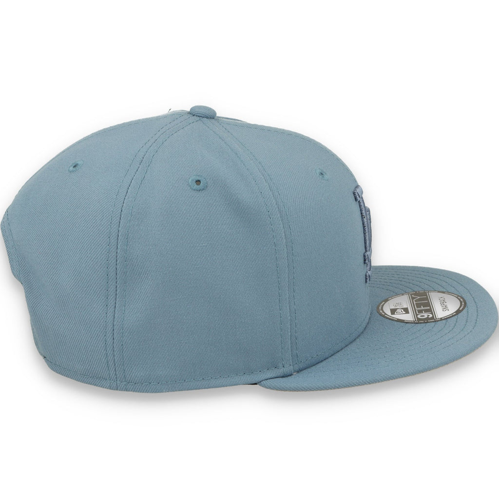 New Era Los Angeles Dodgers Colour Pack 9FIFTY snapback hat faded blue three-quarter left