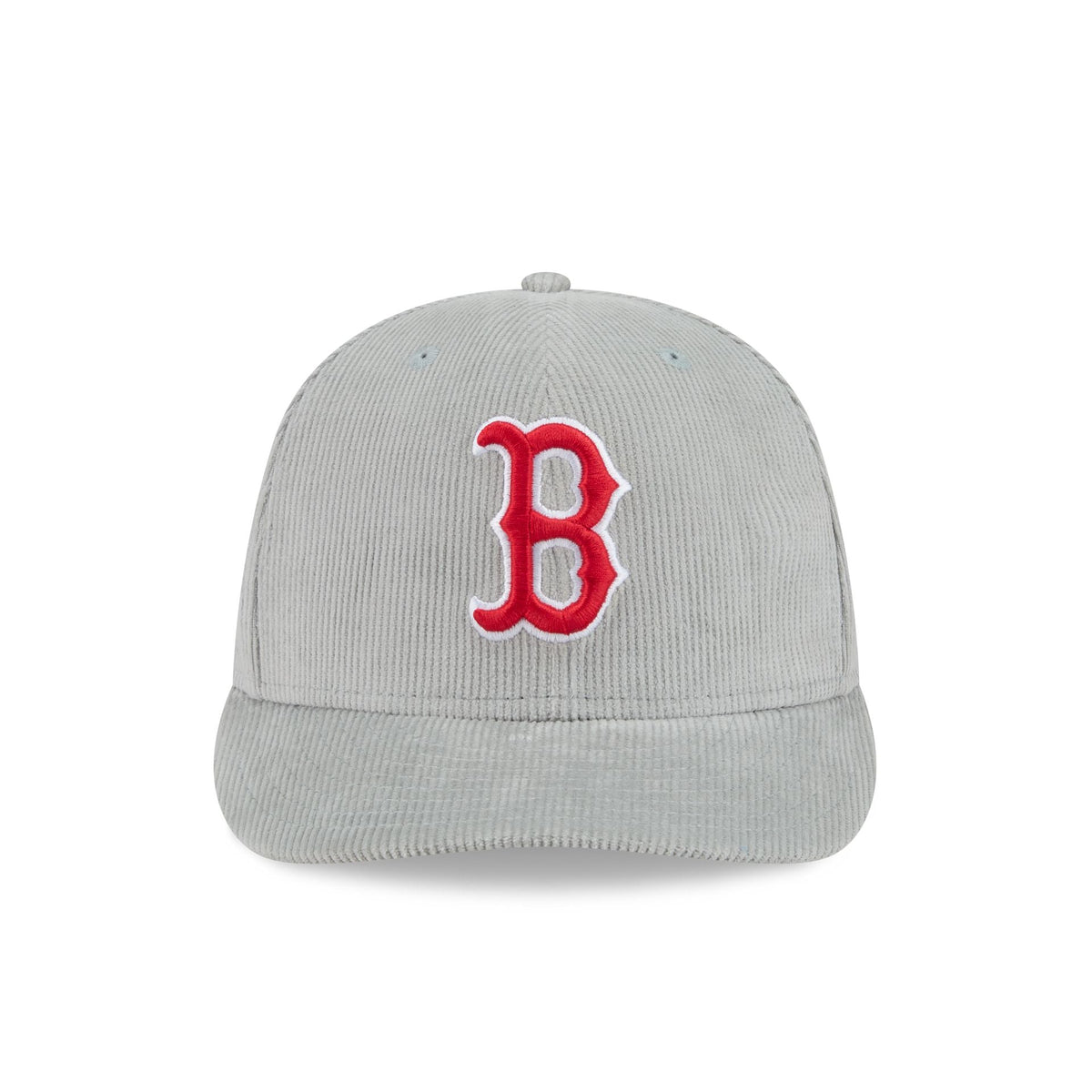 New Era Boston Red Sox grey corduroy 59FIFTY fitted hat front