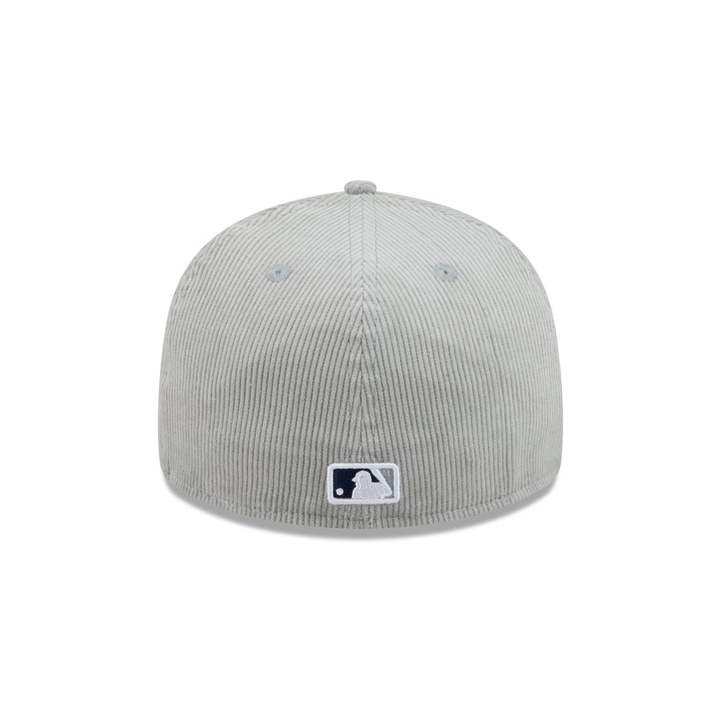 New Era New York Yankees grey corduroy 59FIFTY fitted hat rear