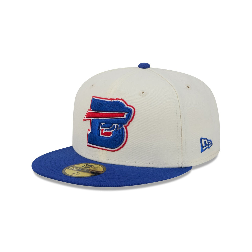 New Era NFL 2026 Deceptor 2 59FIFTY Fitted Hat - Chrome White, three-quarter left view
