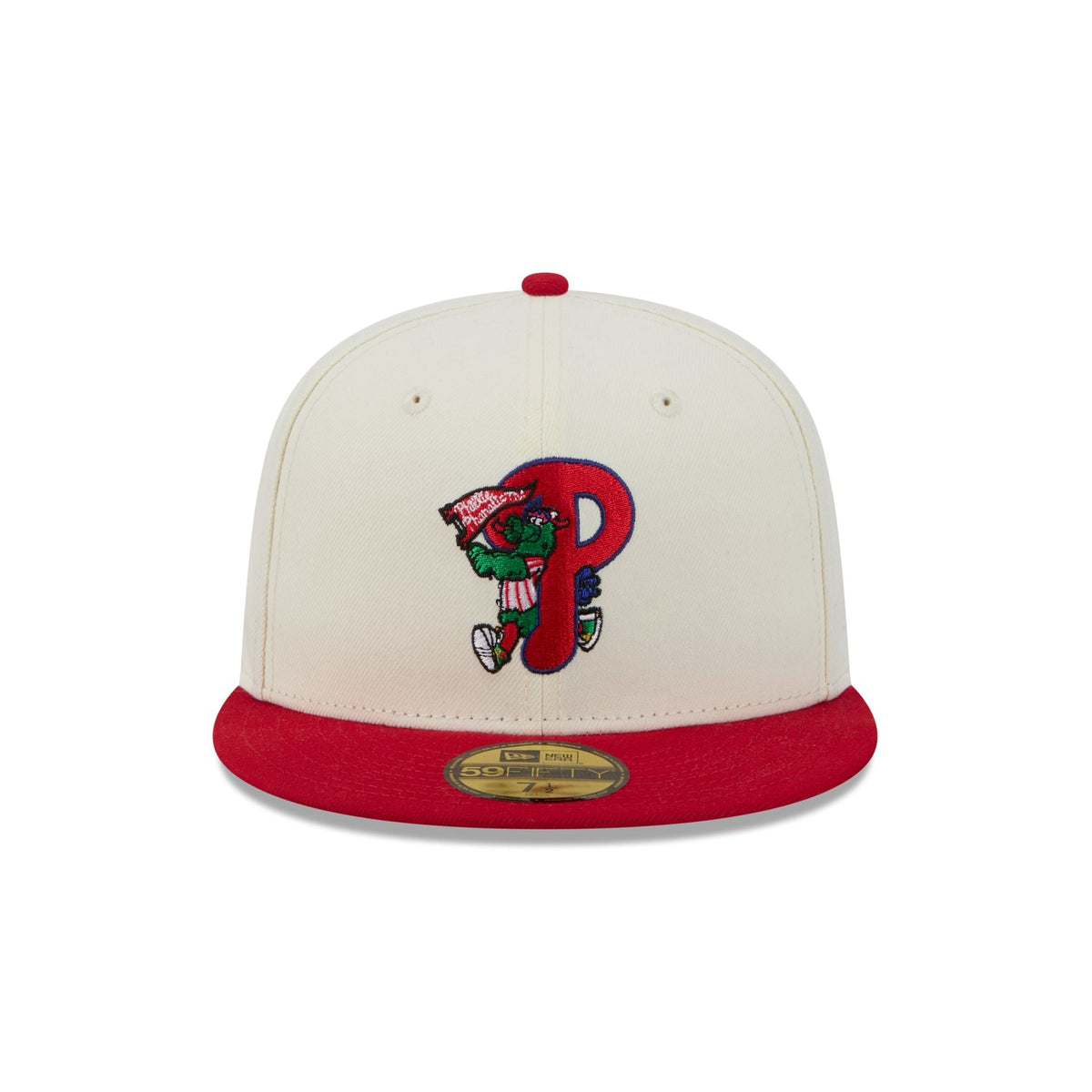 New Era Philadelphia Phillies Deceptor 2 59FIFTY fitted hat chrome white front