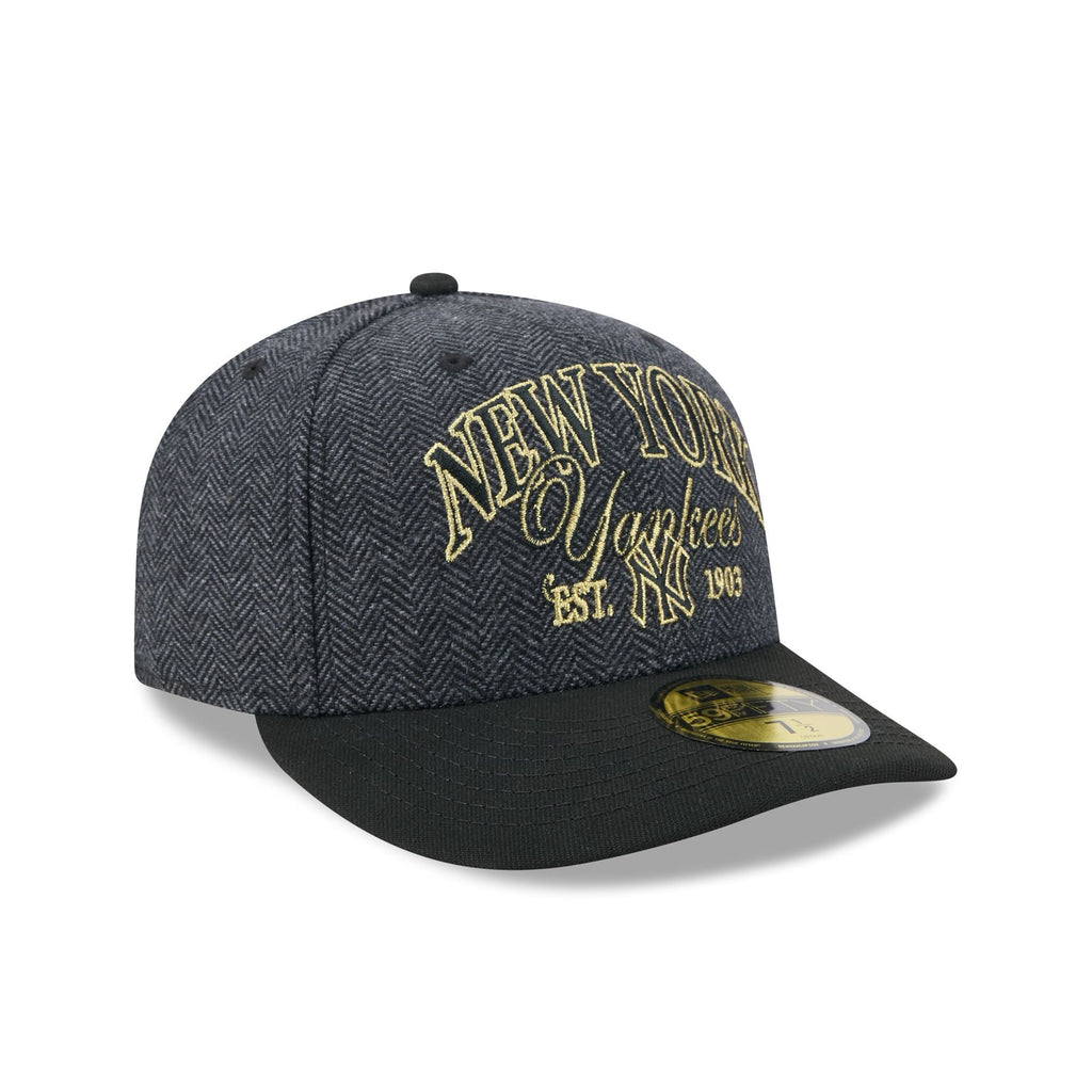 New Era MLB 2026 Faux Wool 59FIFTY Fitted Hat - Black, three-quarter right view