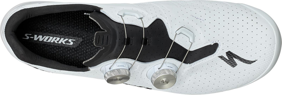 Specialized S-Works Torch Road Shoes - TEAM WHITE, top view