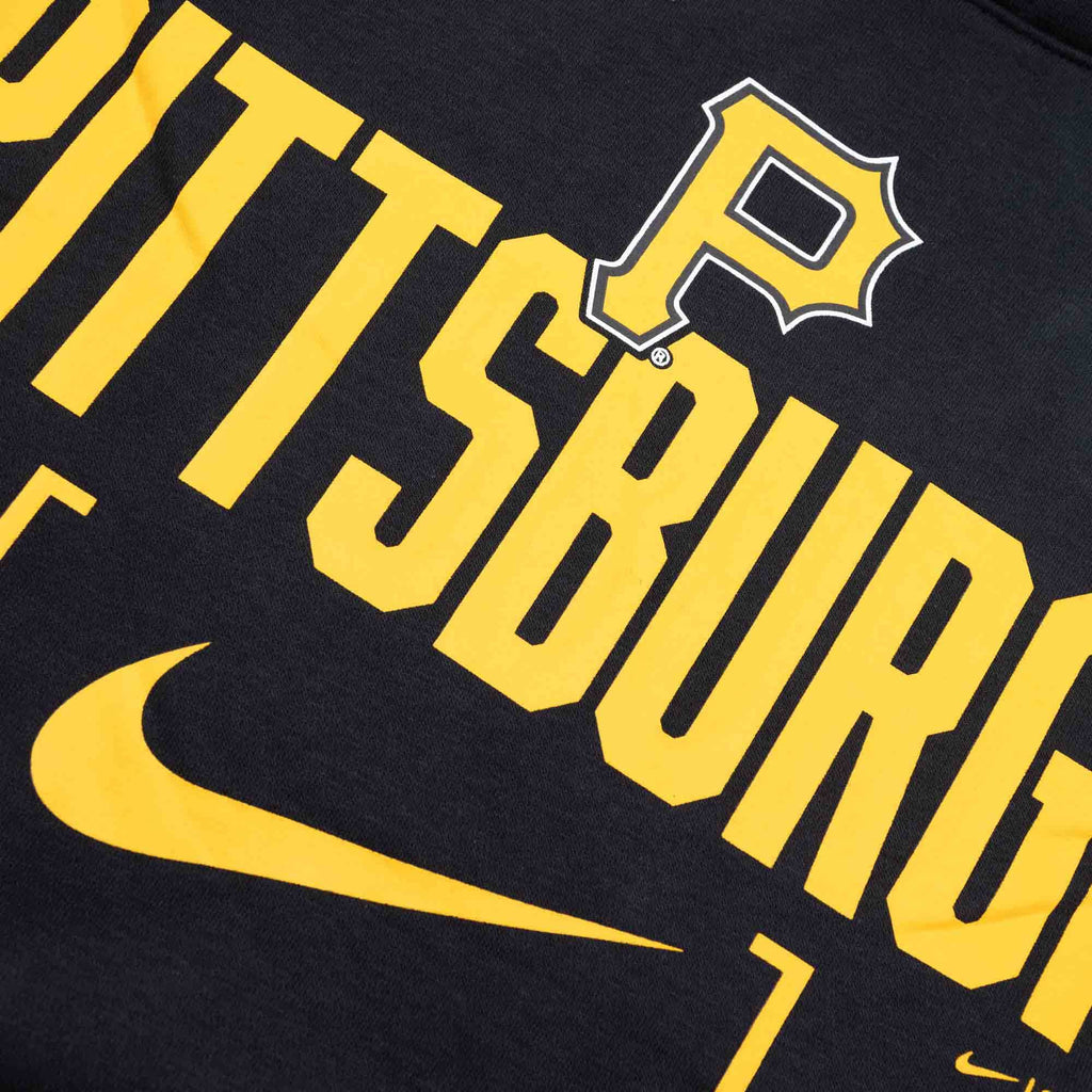 Nike Club Slack Hoodie - Pittsburgh Pirates - Black - chest graphic detail