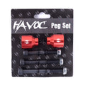 Havoc Scooter Pegs - Red