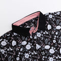 North Golf Black Floral Polo
