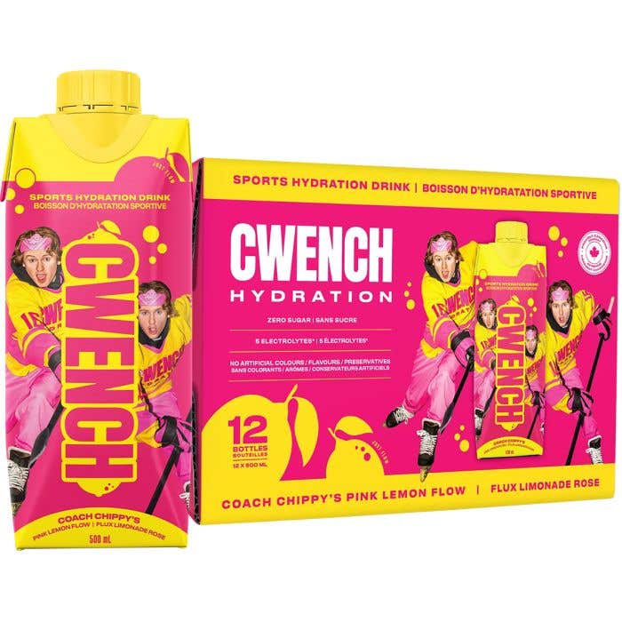 Cwench Pink Lemon Flow Sports Hydration Drink case
