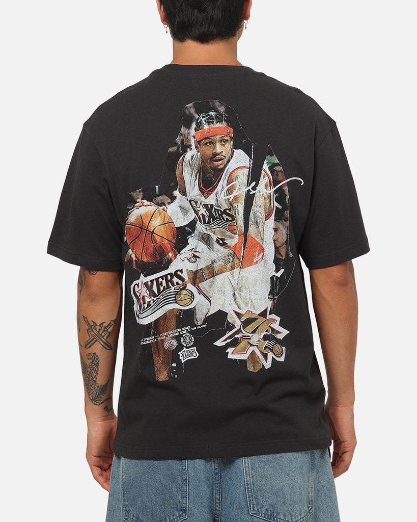 Mitchell & Ness Philadelphia 76ers Allen Iverson Player T-Shirt - Black