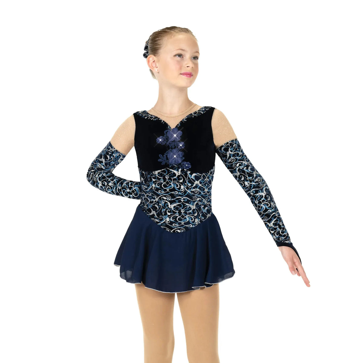 Jerrys Skating World Creativity Dress - NAVY BLUE, front