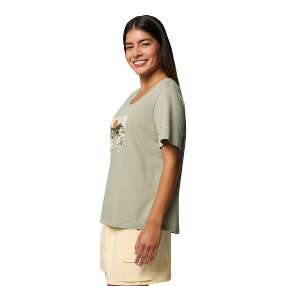 Columbia Women's Ruby Springs Graphic Scoop Neck Short Sleeve Shirt