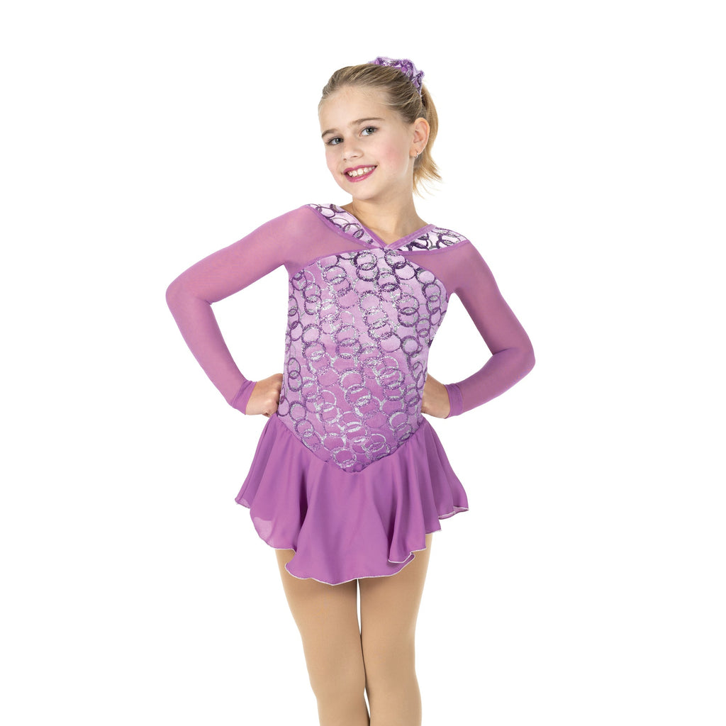 Jerrys Skating World Rings Of Bling Dress - Petal Purple