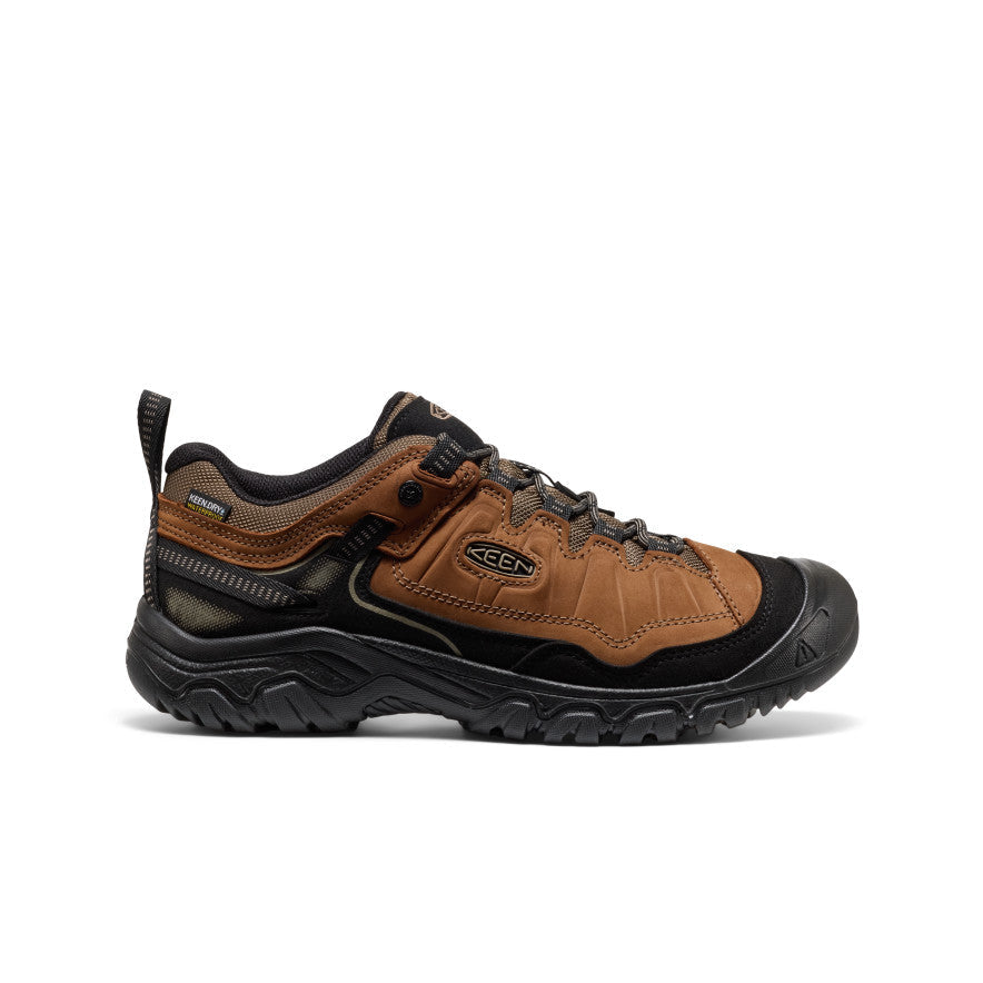 Keen Men's Targhee IV Waterproof Wide Bison/Black lateral