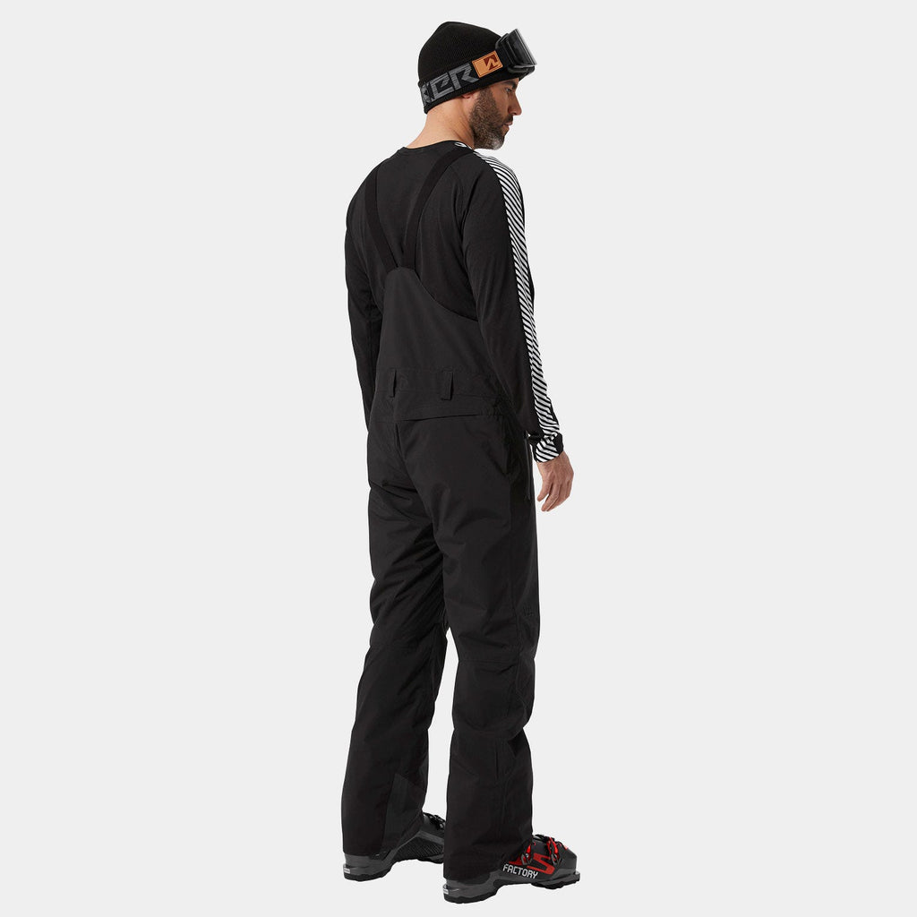 Helly Hansen Men's Legendary Insulated Bib Pant, Black, on-model side