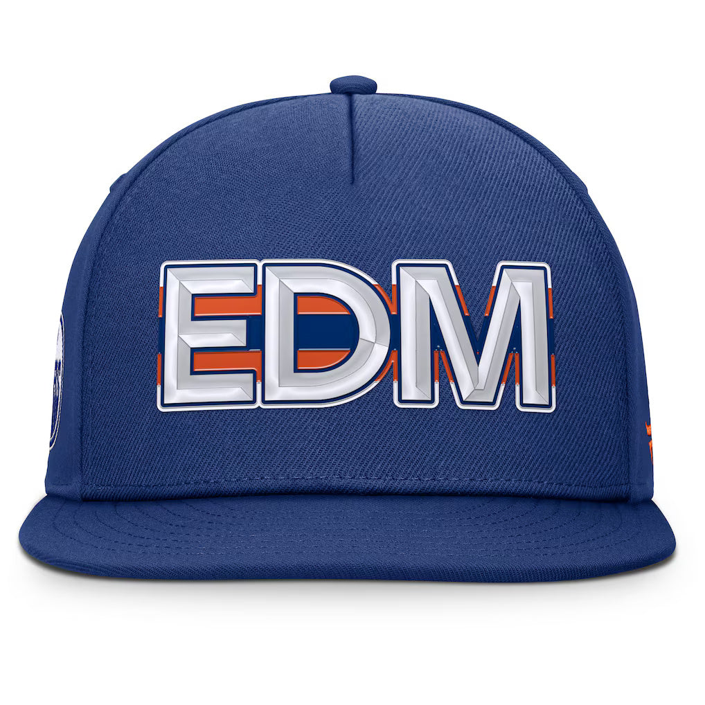 Fanatics Edmonton Oilers Authentic Pro Rink Team Code Snapback Hat