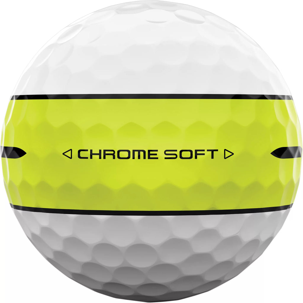 2024 Chrome Soft 360 Stripe Golf Balls - 1 Dozen