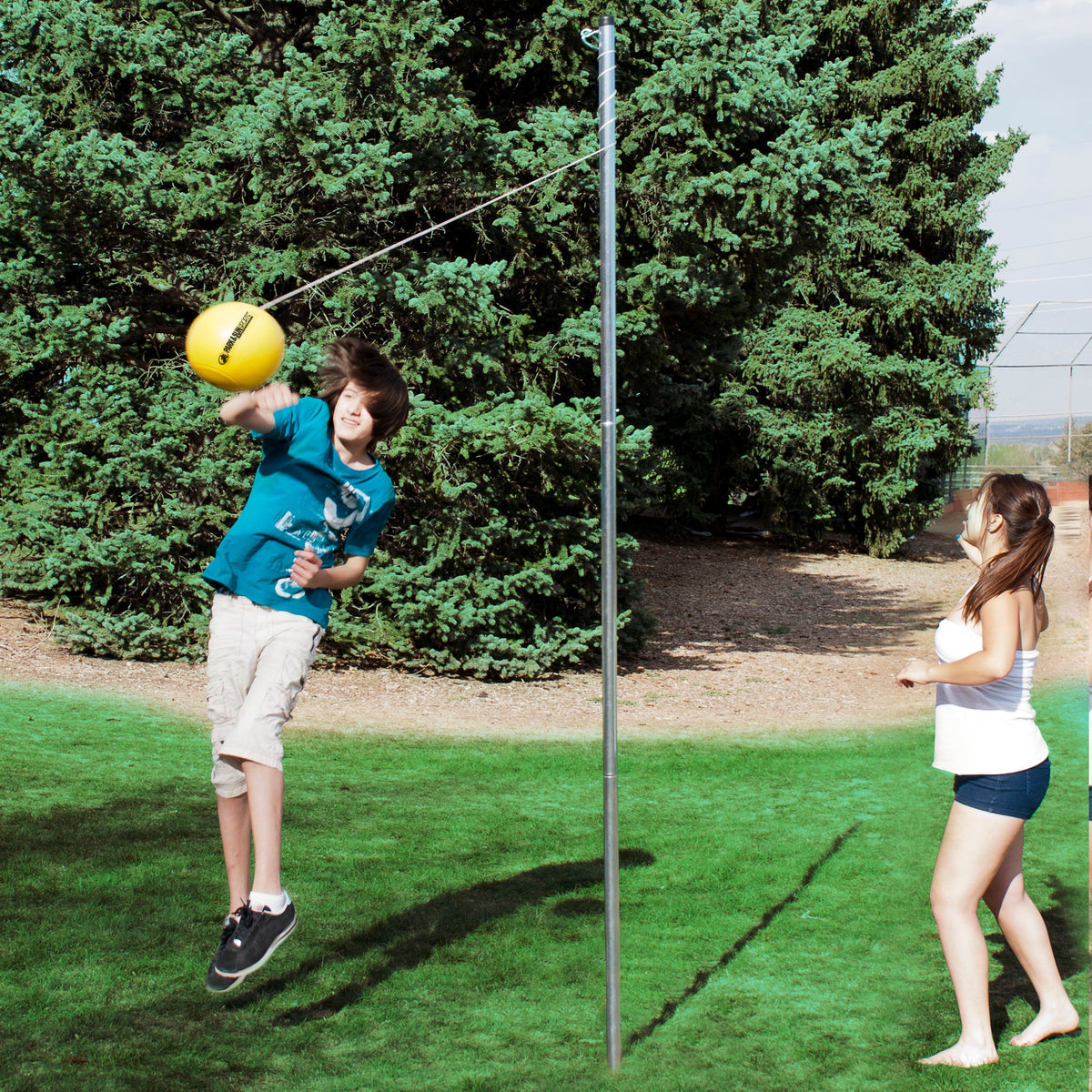 By Group Park & Sun Deluxe Tetherball Set - in use