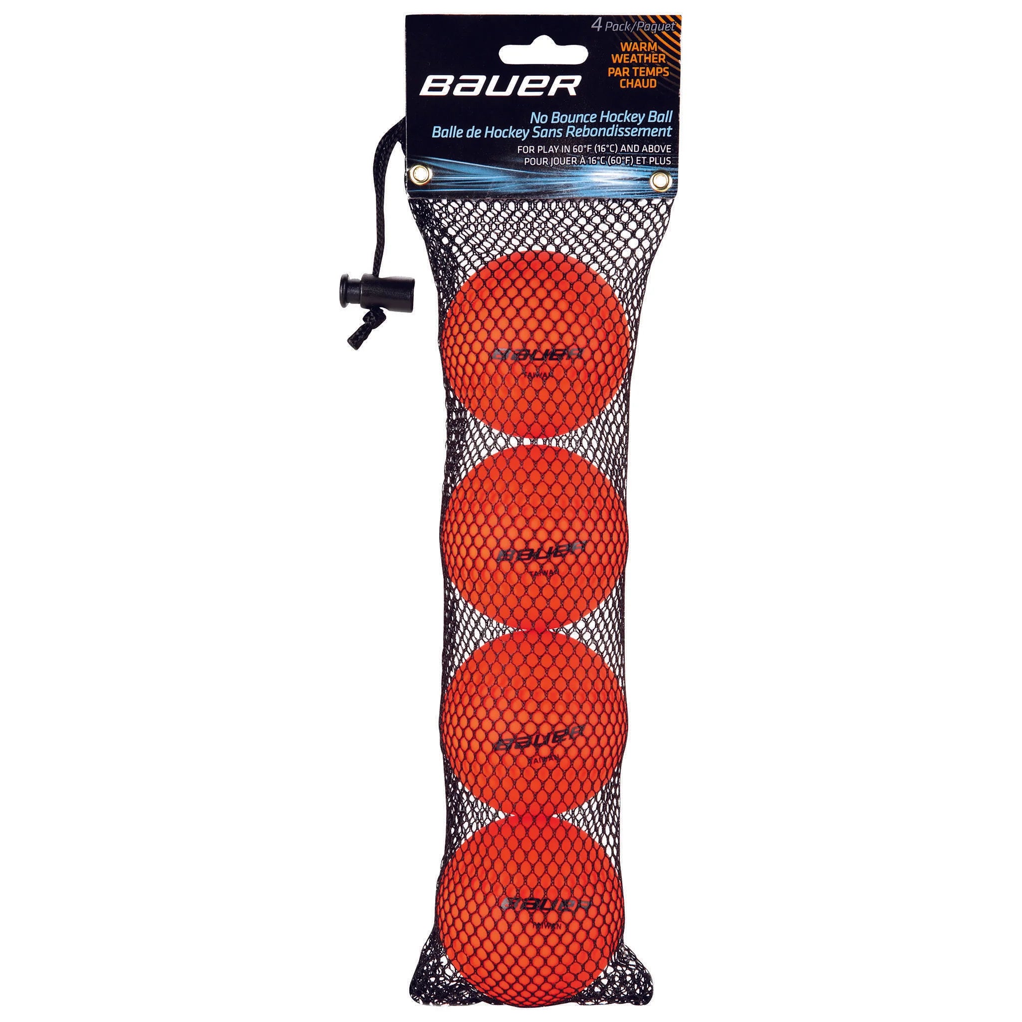 Bauer Hockey Ball Warm Orange - 4 Pack