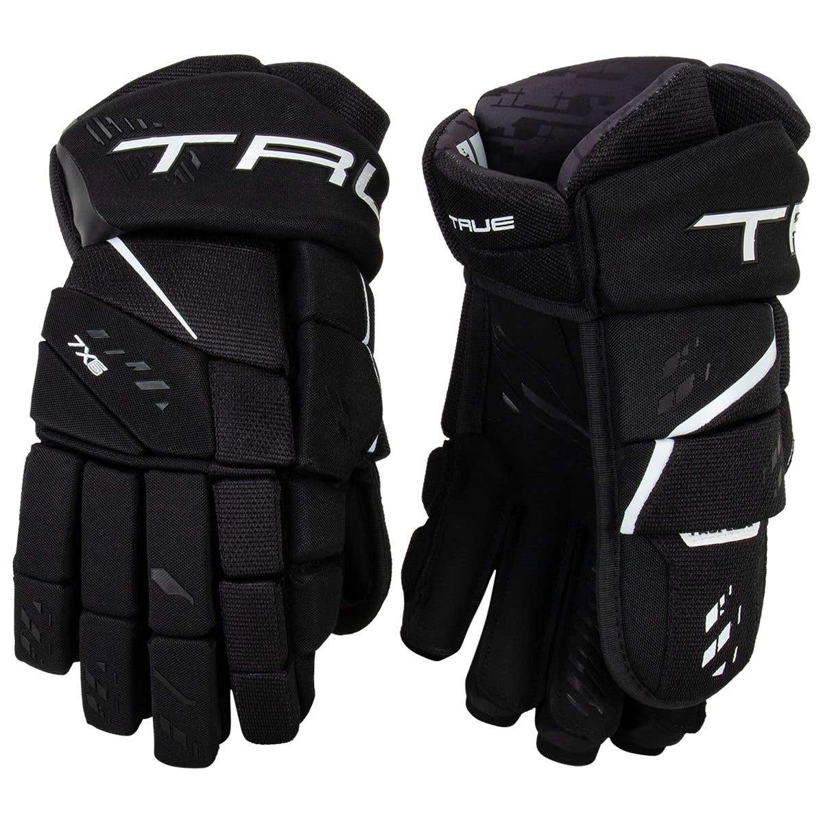 True Senior Catalyst 7X6 Hockey Gloves - Black