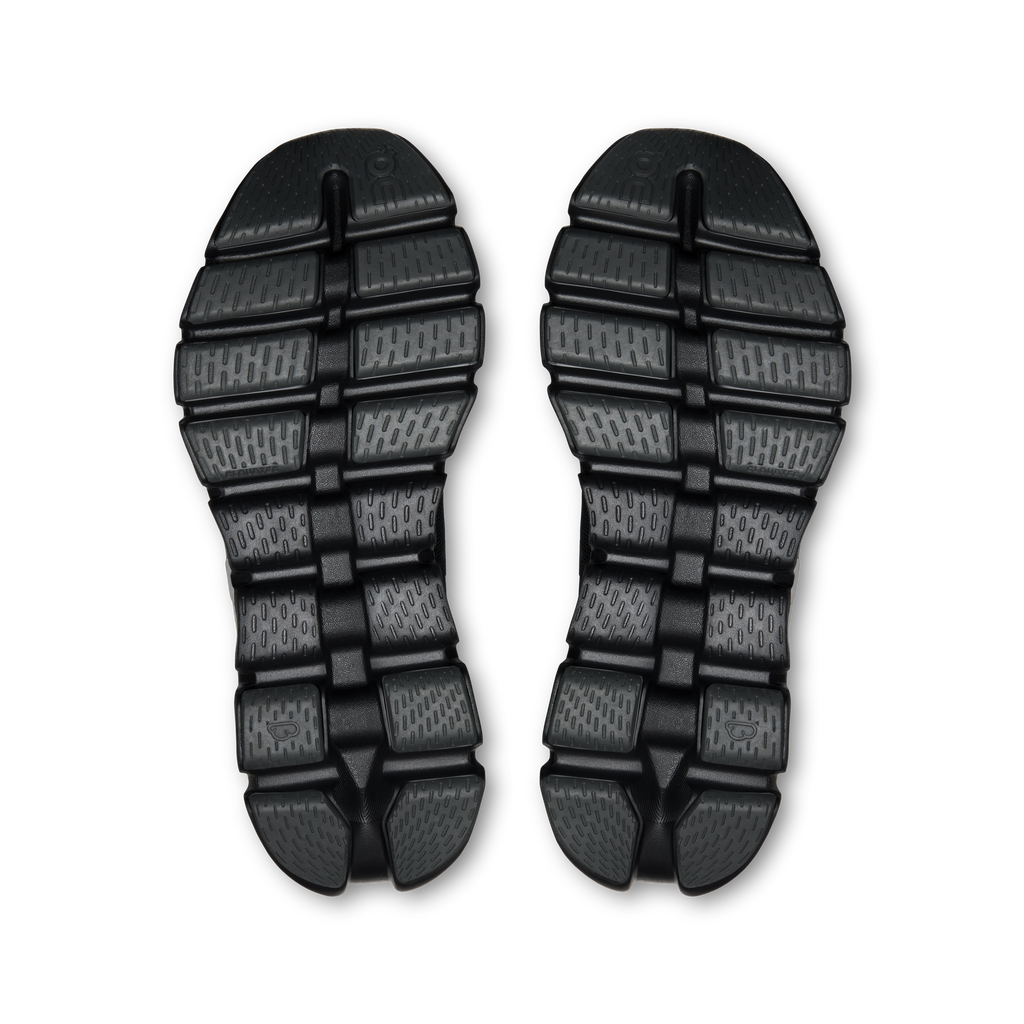 On Cloud Women's Cloud X 5 Running Shoes - Black/Black, sole view