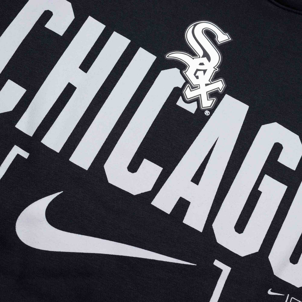 Nike Club Slack Hoodie - Chicago White Sox - Black - chest graphic detail