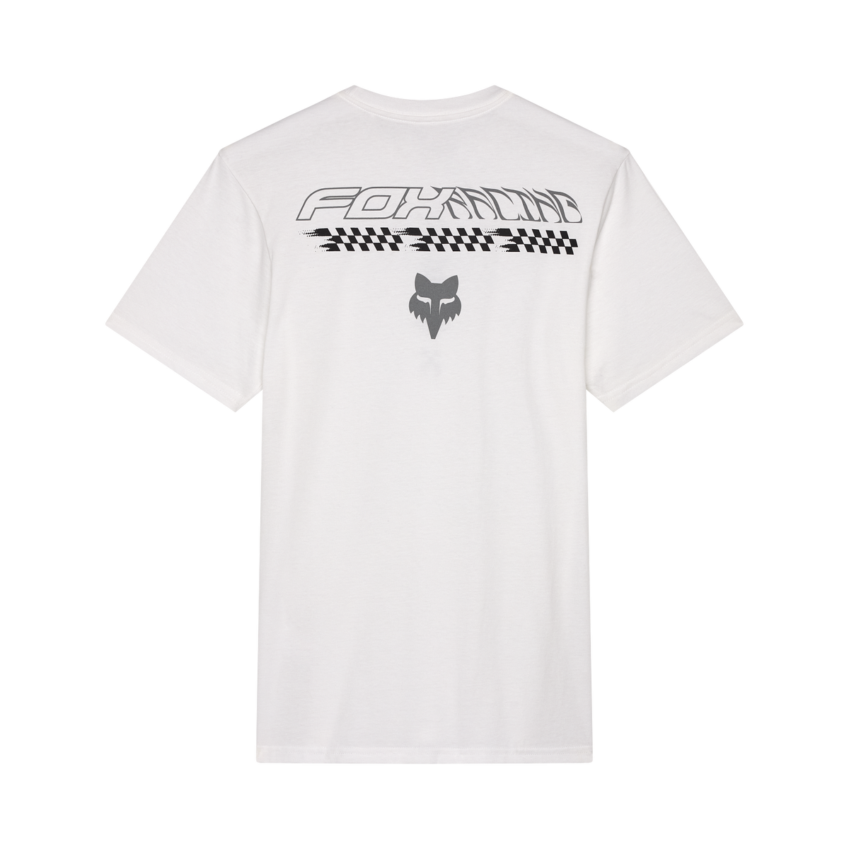 Fox Men's Checkered Premium Tee - Optic White - Back