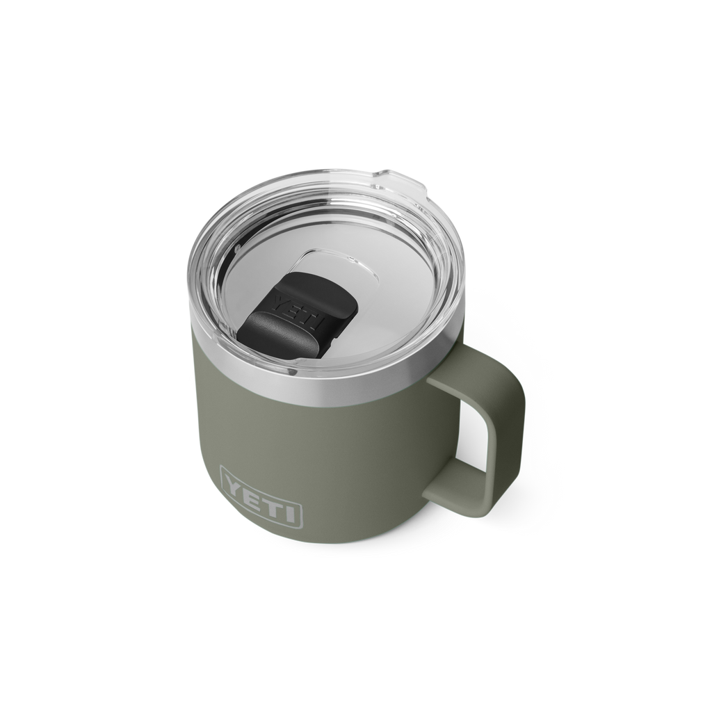 Yeti Rambler 14oz Stackable Mug with Durasip Ceramic Lining - PAMPA GREEN