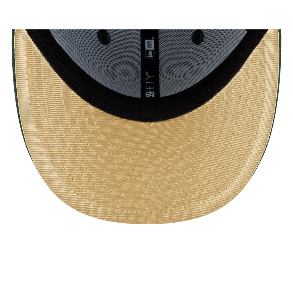 New Era Milwaukee Bucks 1971 Finals Black & Gold 59FIFTY Fitted Hat - gold undervisor