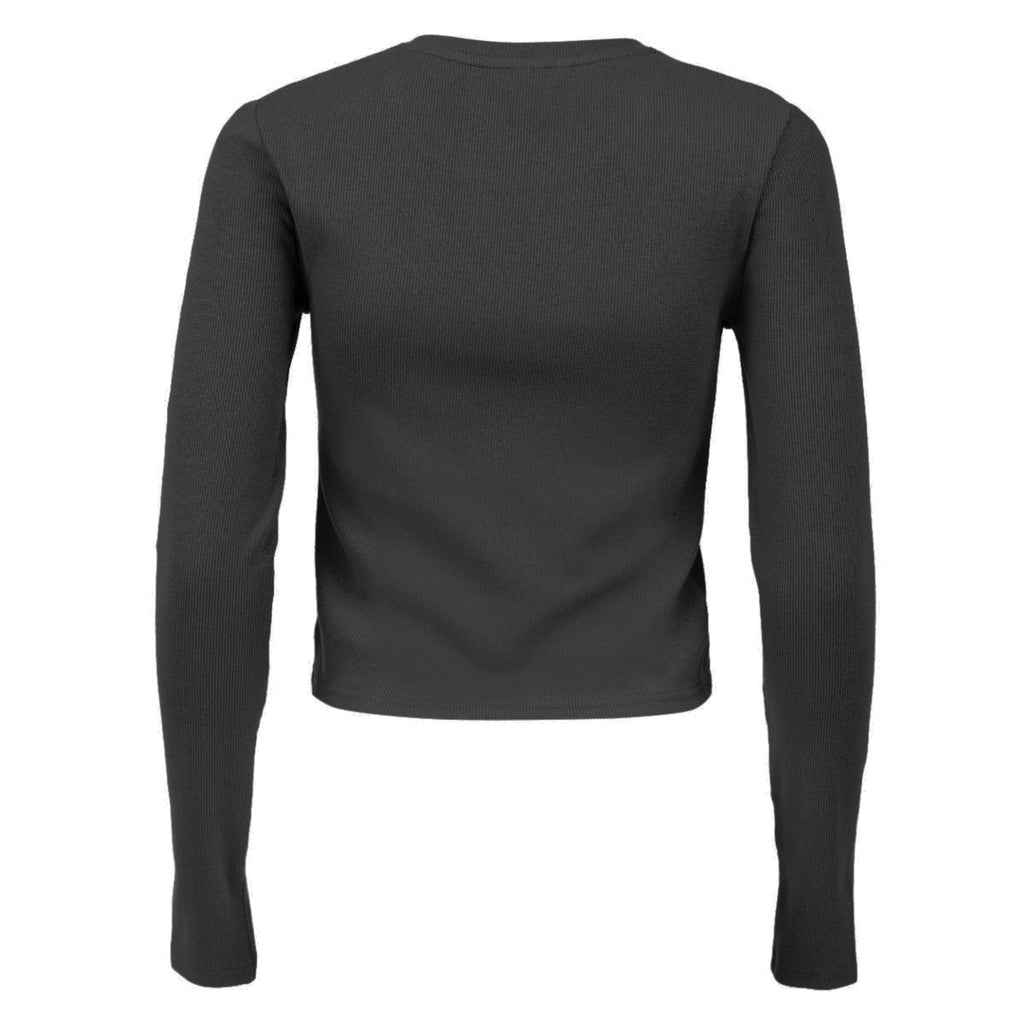 Ripzone Women's Azure Rib Long Sleeve T-Shirt Black Beauty back