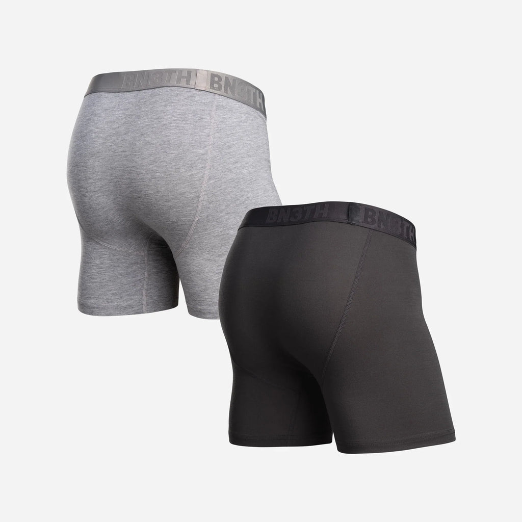 Bn3th Essentials Boxer Brief 2 Pack Black/Heather Grey - back