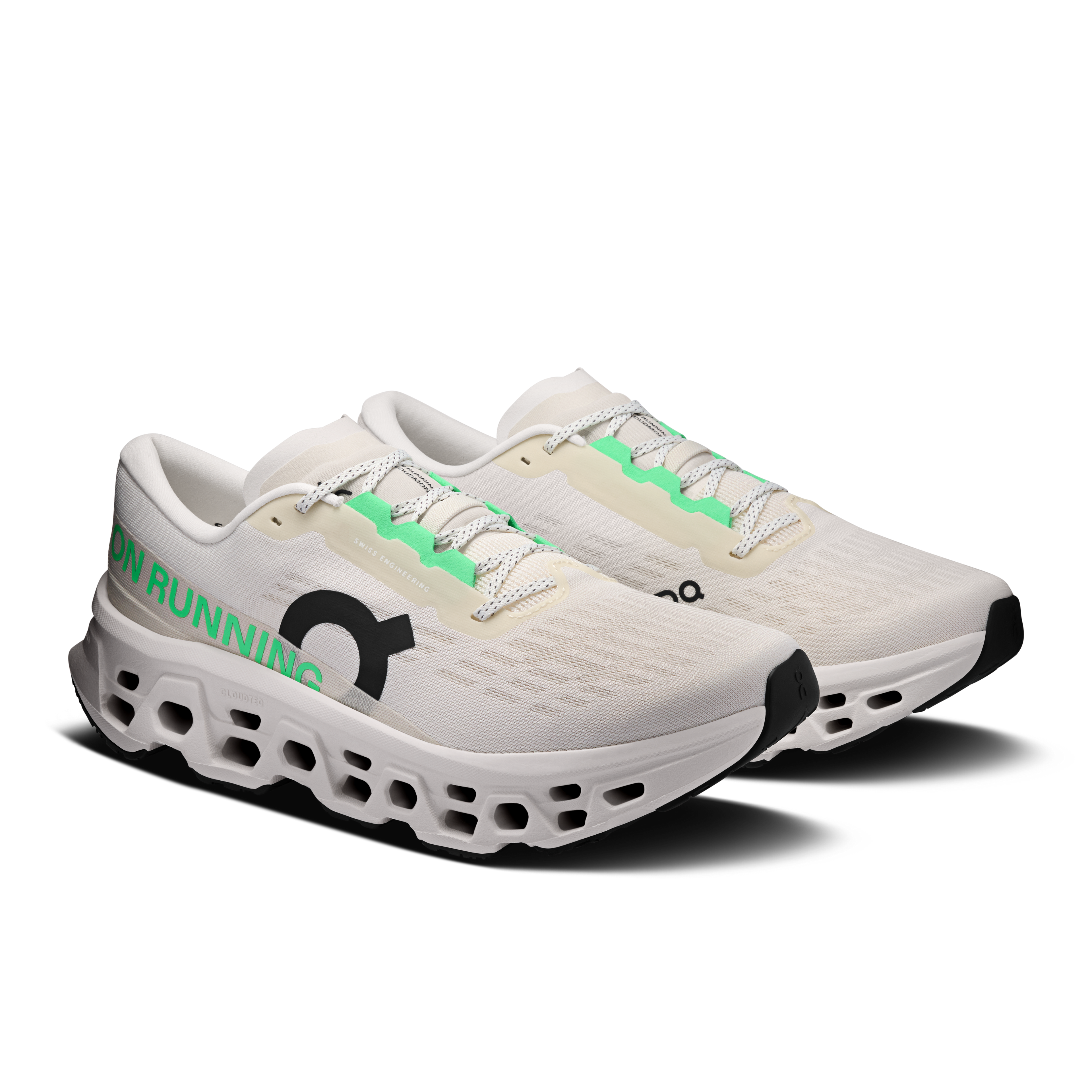 On Men's Cloudmonster 3 Wide - Ivory/Ivory